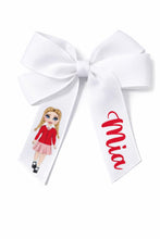 Load image into Gallery viewer, Personalised School Hair Bow Clips