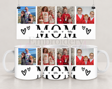 Load image into Gallery viewer, Personalised “MOM” Photo Mug – Custom with Children’s Names & Pictures