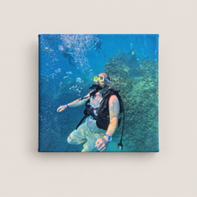 Load image into Gallery viewer, Personalised Photo Canvas – 20 × 20 cm
