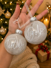Load image into Gallery viewer, Personalised Feather Christmas Bauble
