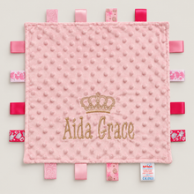 Load image into Gallery viewer, Personalised Pink Taggie