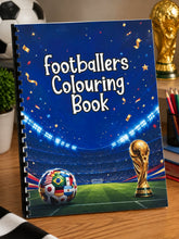 Load image into Gallery viewer, Footballers Colouring Book