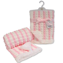 Load image into Gallery viewer, Pink & White blanket NAME ONLY