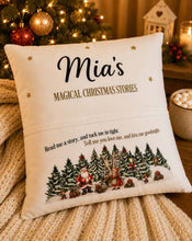 Load image into Gallery viewer, Personalised Magical Christmas Stories Cushion