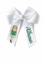 Load image into Gallery viewer, Personalised School Hair Bow Clips