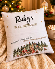 Load image into Gallery viewer, Personalised Magical Christmas Stories Cushion