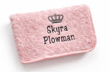 Load image into Gallery viewer, pink full personalisation Rosebud Blanket