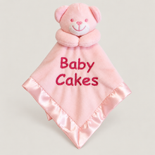 Load image into Gallery viewer, Personalised pink bear Comforter