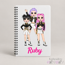 Load image into Gallery viewer, Personalized K-Pop Notebook – Customizable Fan Journal for K-Pop Lovers