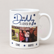 Load image into Gallery viewer, Personalised Photo Mug for Daddy – 3 Photos & Names