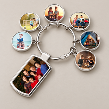Load image into Gallery viewer, Personalised Photo Keyring With 7 Photos | Custom Gift