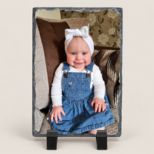 Load image into Gallery viewer, Picture personalised rectangle Slate memories gift