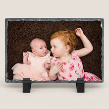 Load image into Gallery viewer, Picture personalised rectangle Slate memories gift