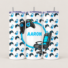 Load image into Gallery viewer, Blue Gaming personalised Tumbler cup