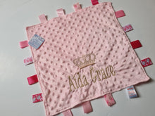Load image into Gallery viewer, Personalised Pink Taggie