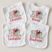 Load image into Gallery viewer, Personalised First Christmas Baby Bib
