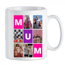 Load image into Gallery viewer, Personalized “MUM” Photo Collage Mug (Gift Boxed)