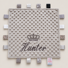 Load image into Gallery viewer, Personalised grey Taggie
