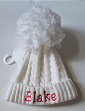 Load image into Gallery viewer, White Baby Hat