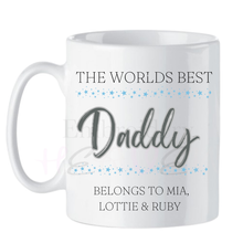 Load image into Gallery viewer, Personalised “World’s Best Daddy” Mug