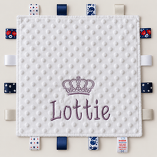 Load image into Gallery viewer, Personalised white Taggie