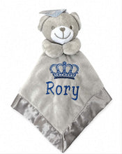 Load image into Gallery viewer, Personalised grey bear Comforter