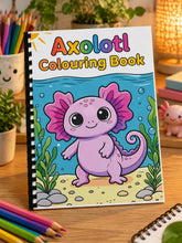 Load image into Gallery viewer, Axolotl Colouring Book