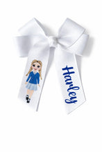 Load image into Gallery viewer, Personalised School Hair Bow Clips