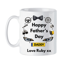 Load image into Gallery viewer, Personalised Car Lover Father’s Day Mug – Custom Dad & Grandad Gift