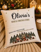 Load image into Gallery viewer, Personalised Magical Christmas Stories Cushion