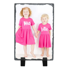 Load image into Gallery viewer, Picture personalised rectangle Slate memories gift