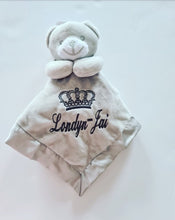 Load image into Gallery viewer, Personalised grey bear Comforter