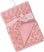 Load image into Gallery viewer, Rose gold fluffy blanket birth details