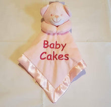 Load image into Gallery viewer, Personalised pink bear Comforter