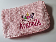 Load image into Gallery viewer, Embroidered Unicorn blanket
