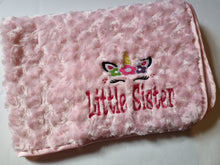 Load image into Gallery viewer, Embroidered Unicorn blanket
