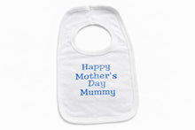 Load image into Gallery viewer, Personalised Baby Bib – Embroidered Name – Pink or Blue – Perfect Mother’s Day Gift
