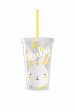 Load image into Gallery viewer, Easter Personalised Swirly Straw Cup

