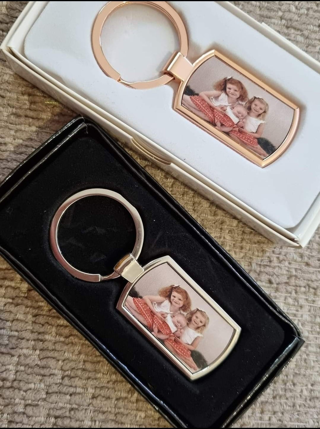 Custom Photo Keyring with Box – Perfect Gift Idea