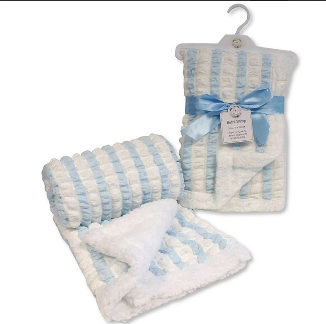 Blue & White blanket NAME & BIRTH DETAILS