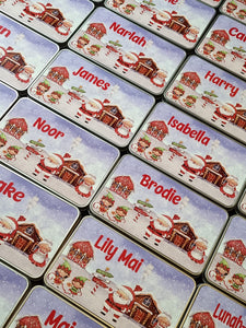 Personalised Christmas Tins