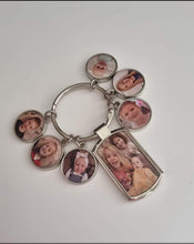 Load image into Gallery viewer, Personalised Photo Keyring With 7 Photos | Custom Gift
