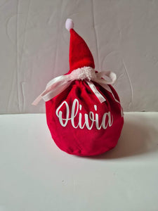 Santa Personalised Drawstring Bags