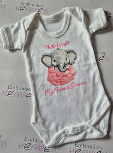 Hello World Baby Vests