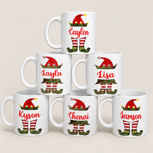 Load image into Gallery viewer, Personalised Christmas Elf Mug
