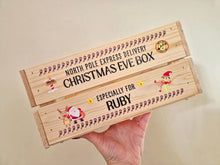 Load image into Gallery viewer, Personalised Christmas Eve Wooden Crate | Custom Name
