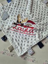 Load image into Gallery viewer, Personalised First Christmas Taggy Blanket
