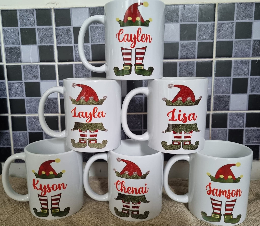 Custom Christmas Elf Mug – 11oz
