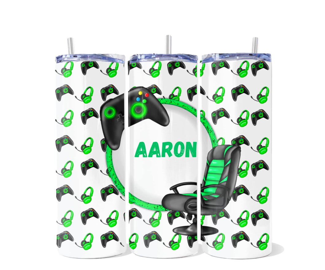 Green Gaming Tumbler