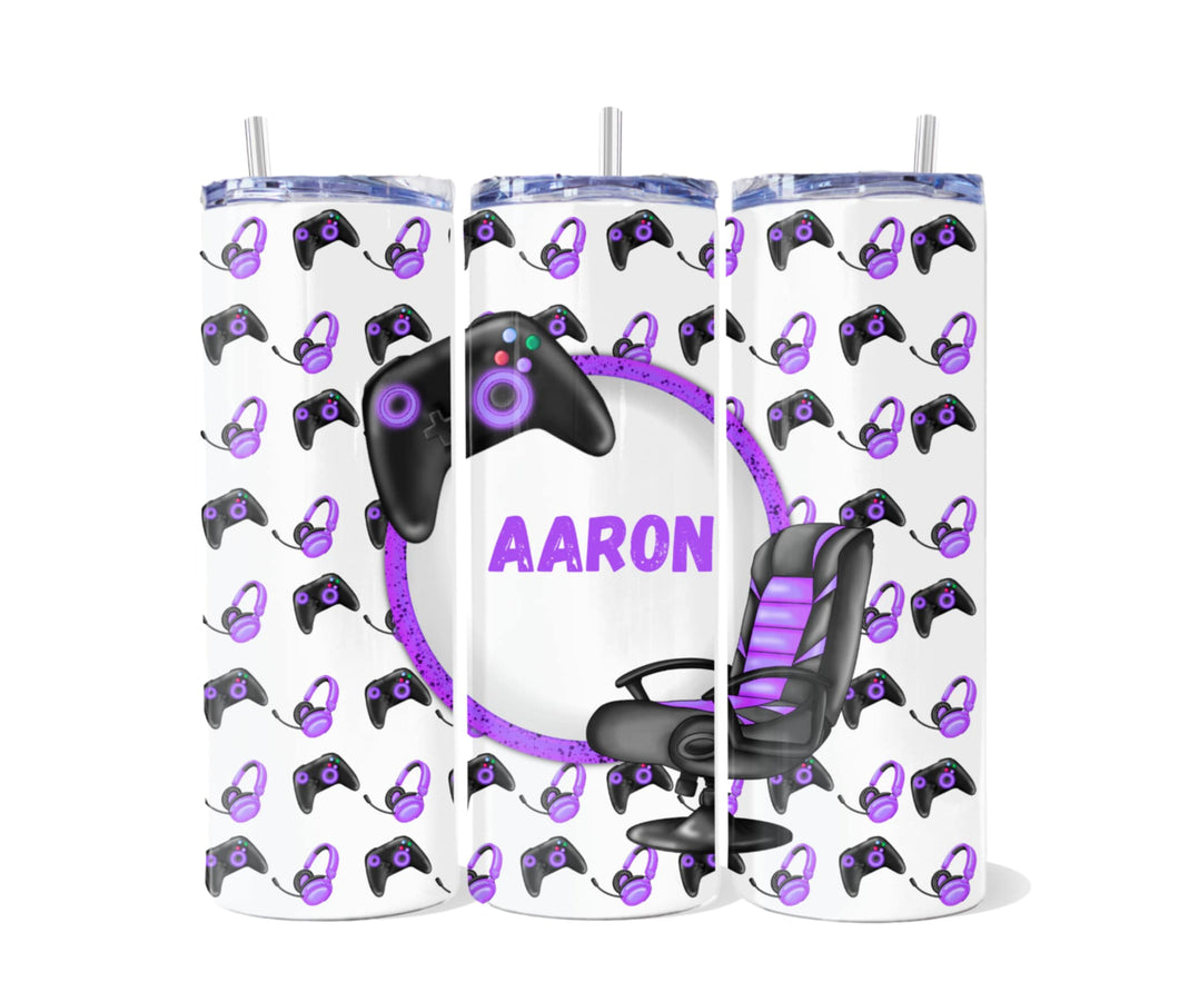 Purple Gaming Tumbler